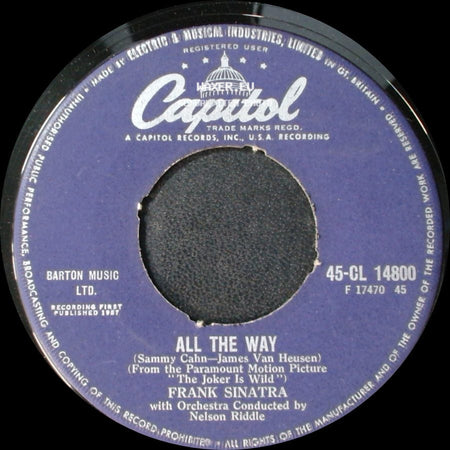 Frank Sinatra - All The Way / Chicago side A