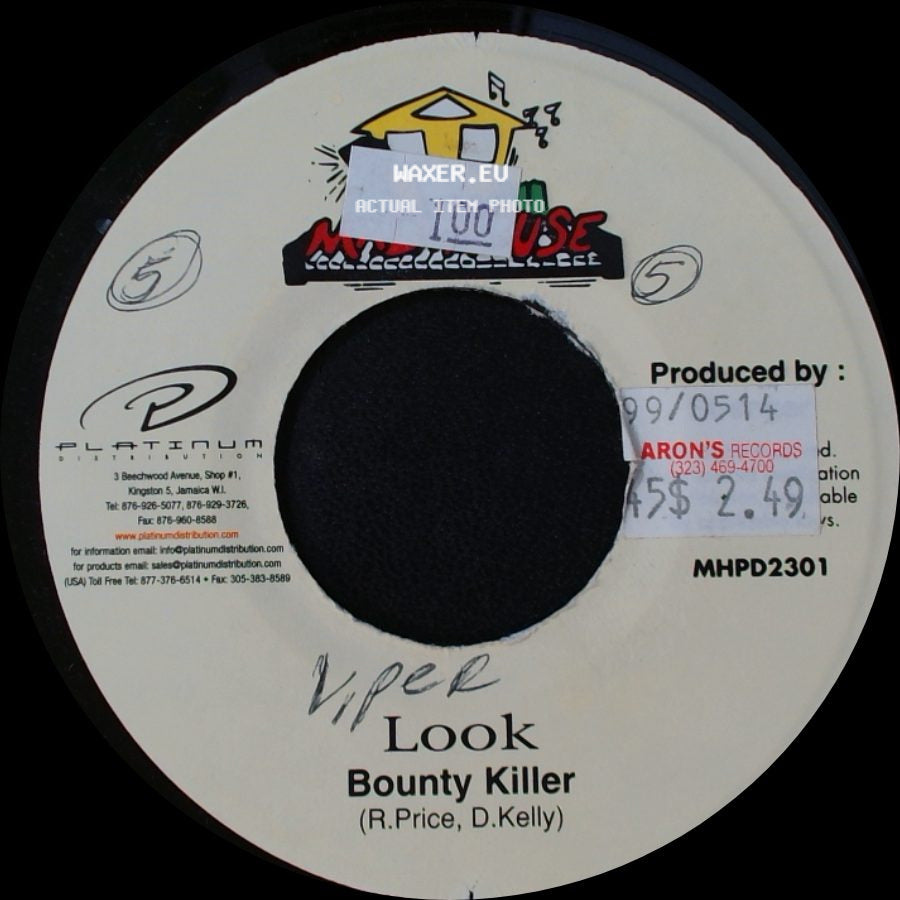 Bounty Killer - Look / Vinyl Radio Edit side A