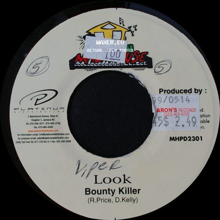Bounty Killer - Look / Vinyl Radio Edit side A