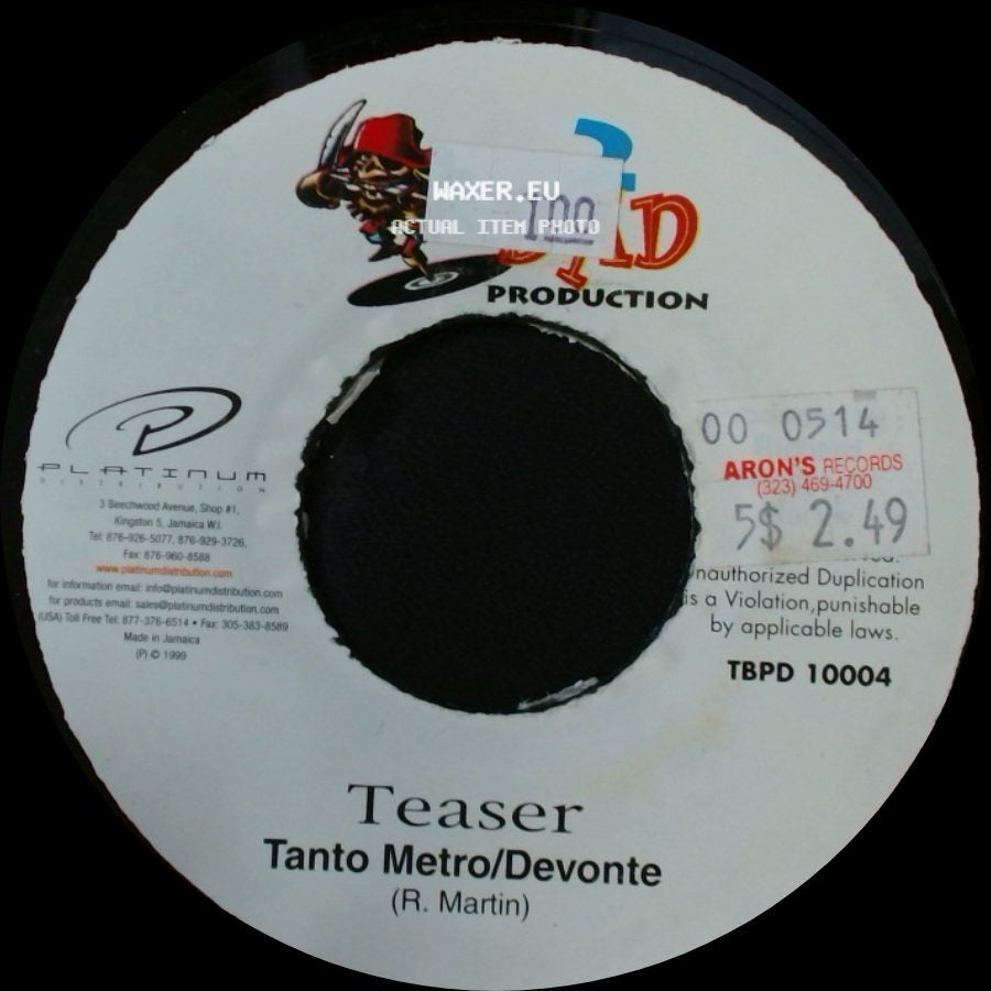 Tanto Metro/Devonte / Deejay - Teaser / Scotch Bonnet side A