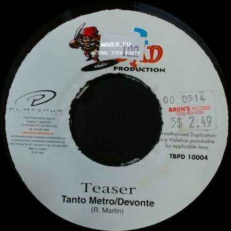 Tanto Metro/Devonte / Deejay - Teaser / Scotch Bonnet side A