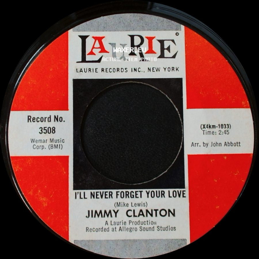 Jimmy Clanton - I'll Never Forget Your Love / Curly side A