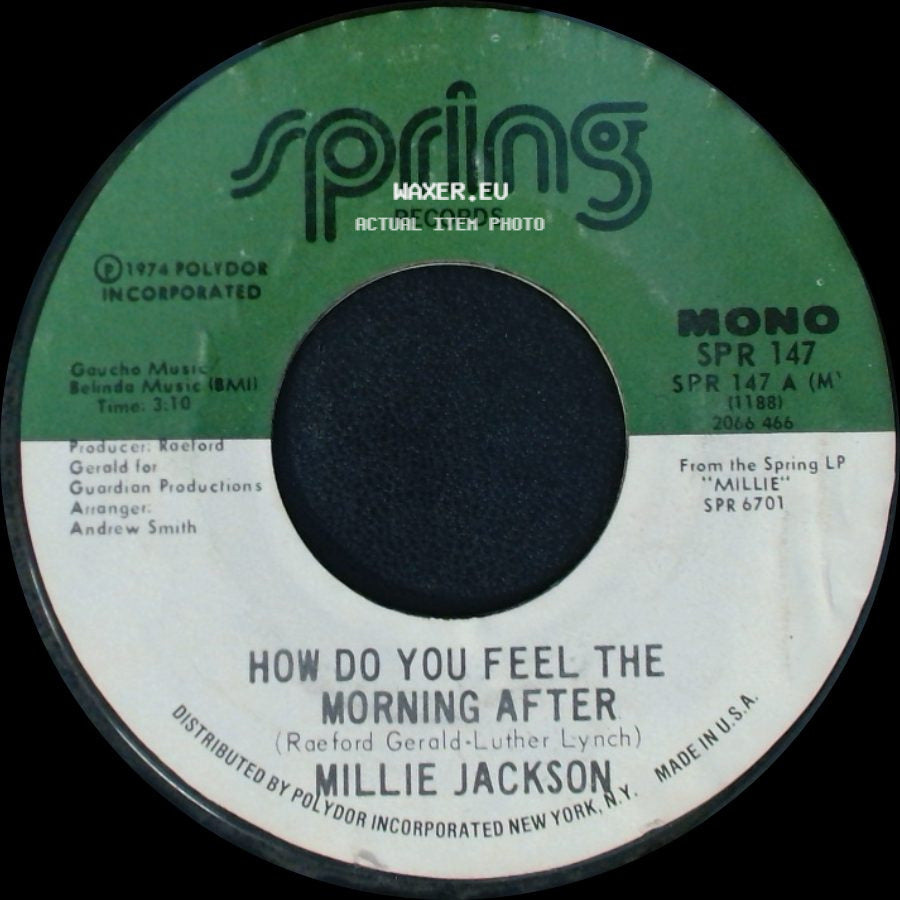 Millie Jackson - How Do You Feel The Morning After / In The Wash side A
