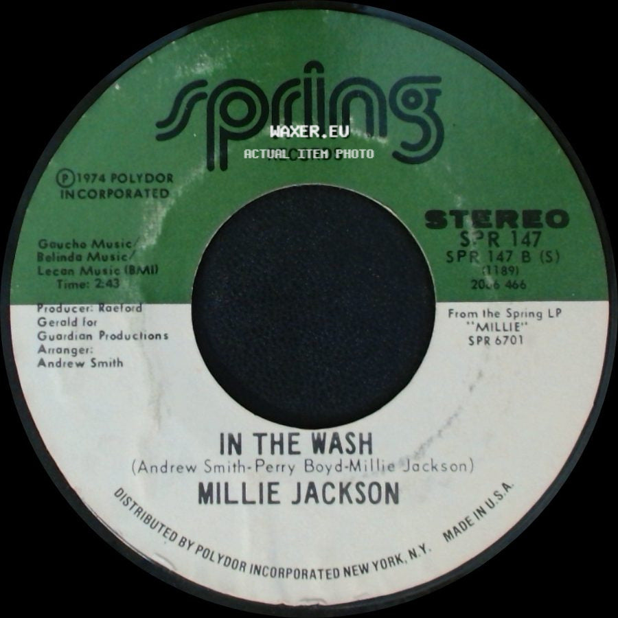 Millie Jackson - How Do You Feel The Morning After / In The Wash side B