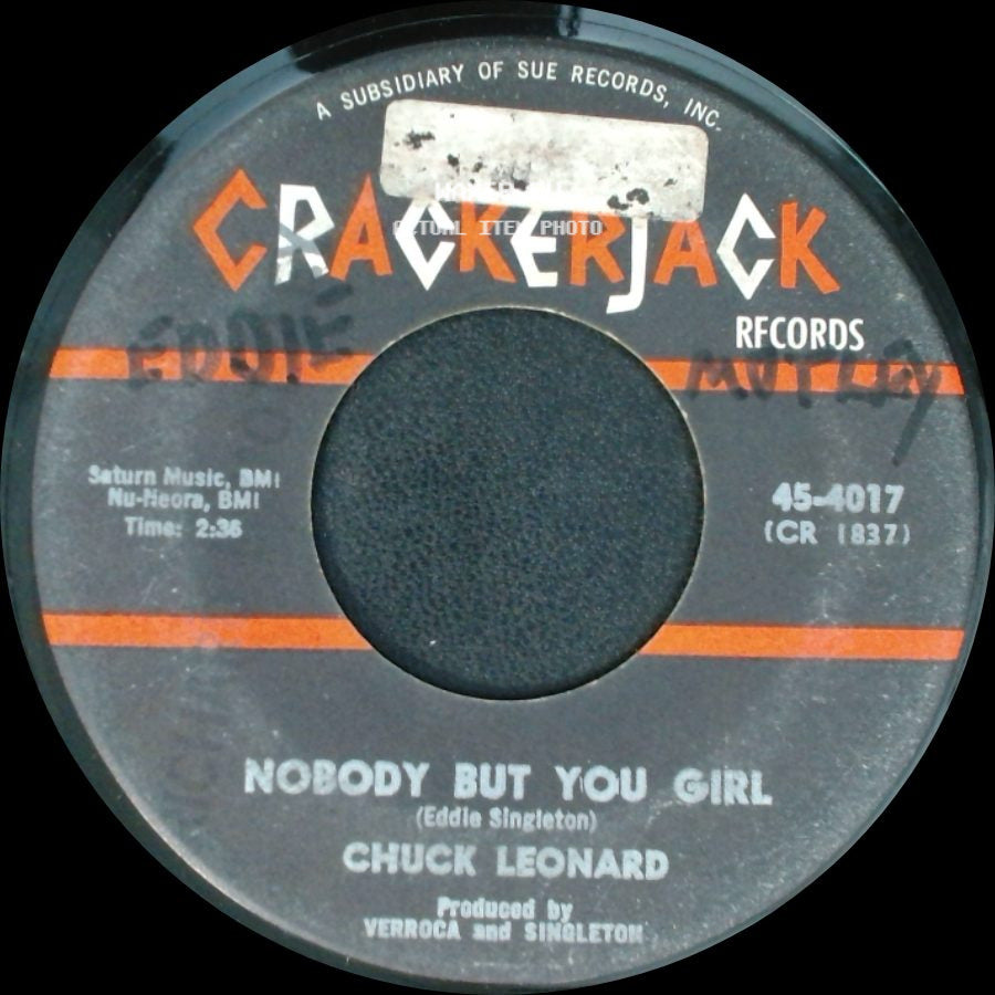 Chuck Leonard - Diddley Doo / Nobody But You Girl side B