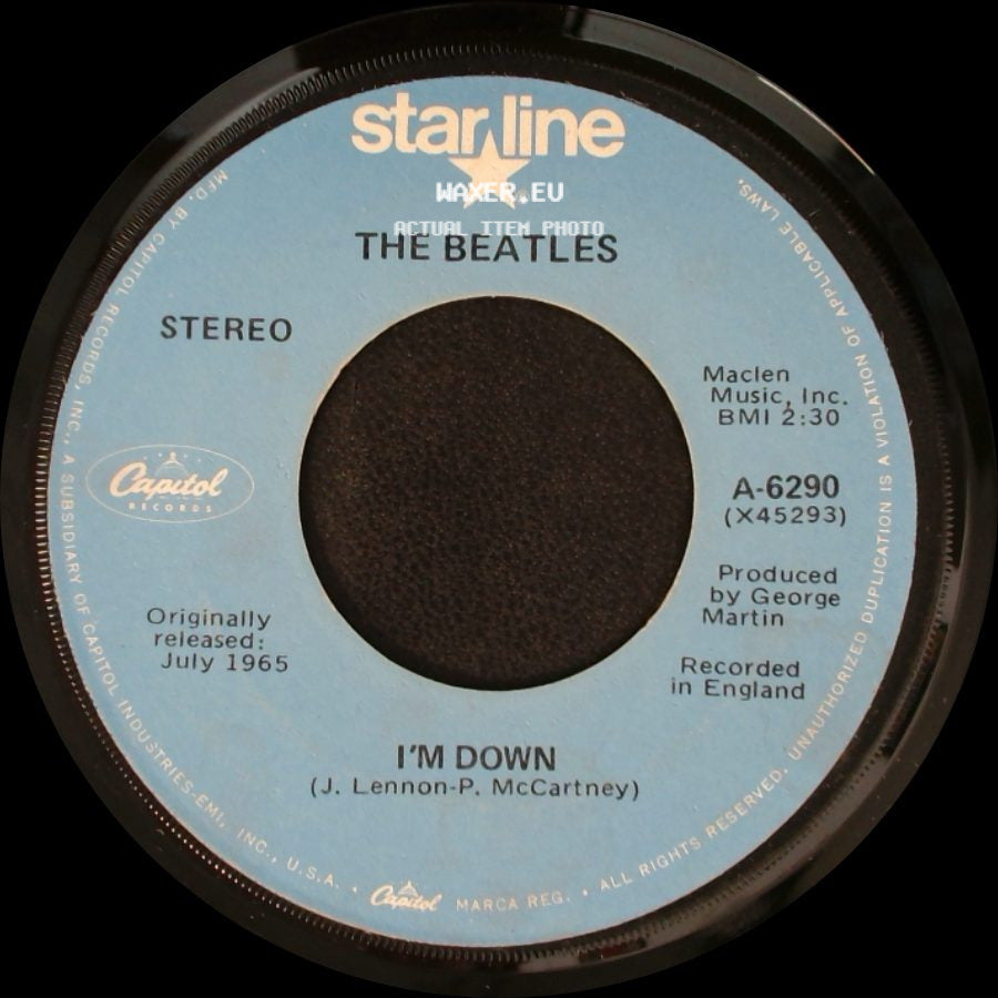 The Beatles - Help! / I'm Down side B