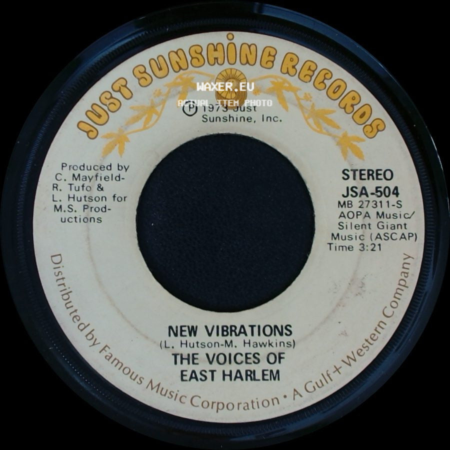 The Voices Of East Harlem - Giving Love / New Vibrations side B