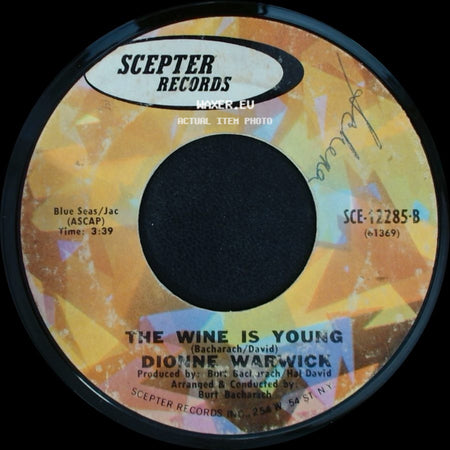 Dionne Warwick - The Wine Is Young / Paper Mache side A