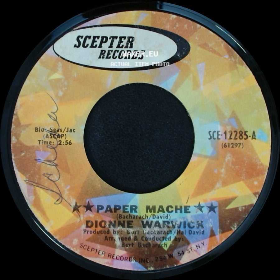 Dionne Warwick - The Wine Is Young / Paper Mache side B