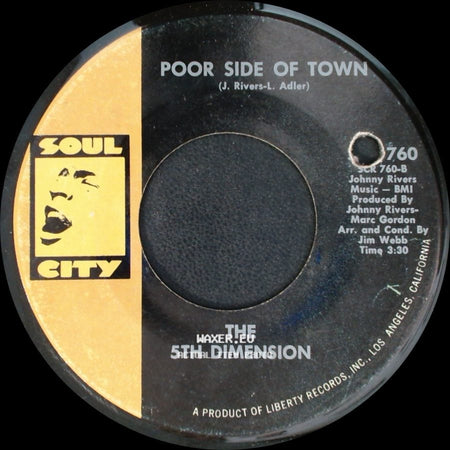 The 5Th Dimension - Poor Side Of Town / Paper Cup side A