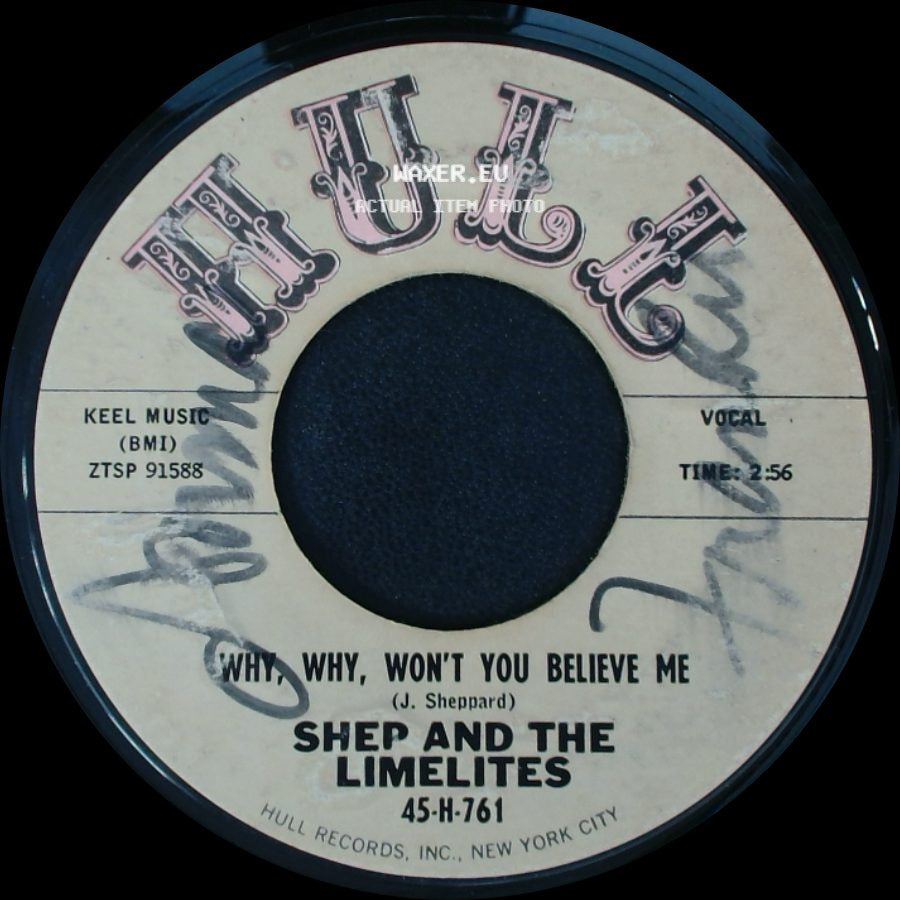 Shep And The Limelites - Easy To Remember (When You Want To Forget) / Why, Why, Won't You Believe Me side B