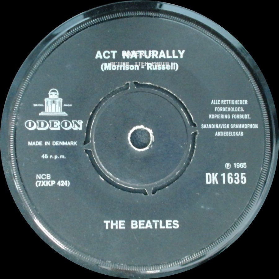 The Beatles - Yesterday / Act Naturally side B