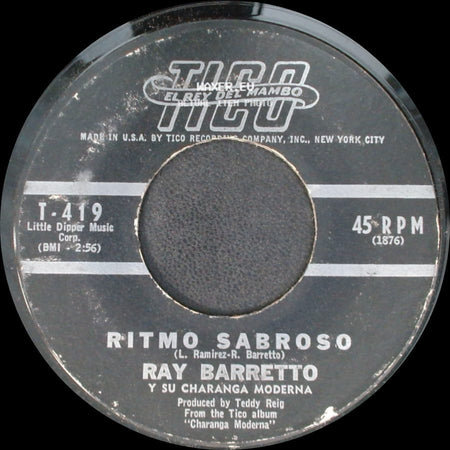 Ray Barretto Y Su Charanga Moderna - Ritmo Sabroso / El Watusi side A