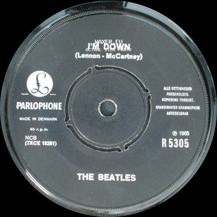 The Beatles - I'm Down / Help! (From Film Of Same Name) (Lennon - Mccartney) side A
