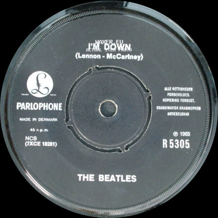 The Beatles - I'm Down / Help! (From Film Of Same Name) (Lennon - Mccartney) side A