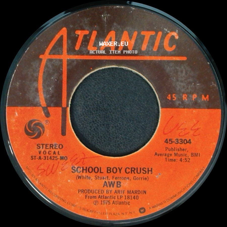 Awb - Groovin' The Night Away / School Boy Crush side B