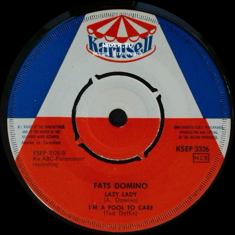 Fats Domino - Lazy Lady / I'm A Fool To Care / I Don't Want To Set The World On Fire / Old Man Trouble side A