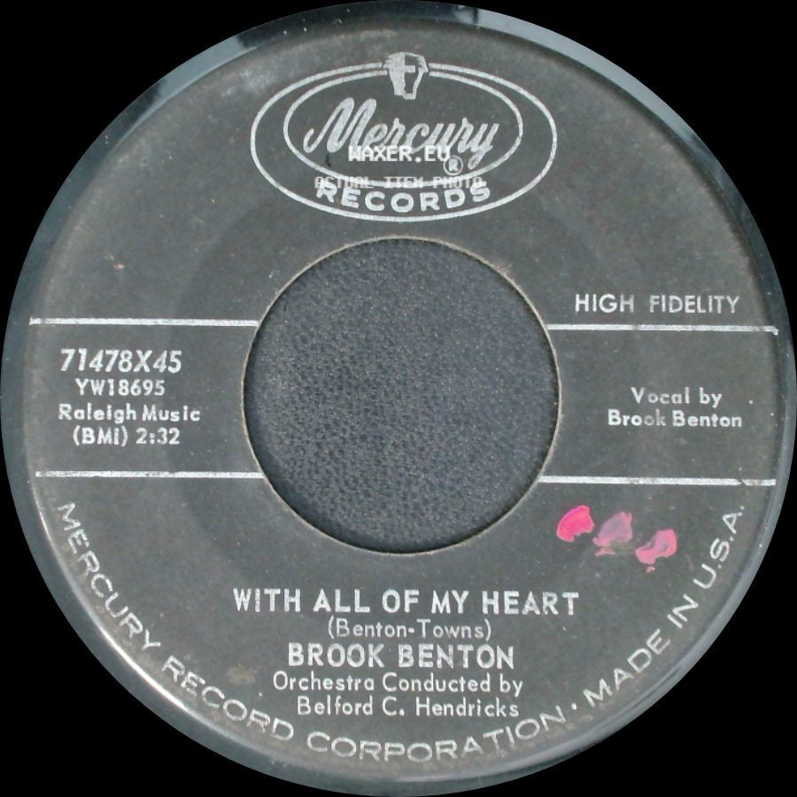 Brook Benton - With All Of My Heart / Thank You Pretty Baby side A