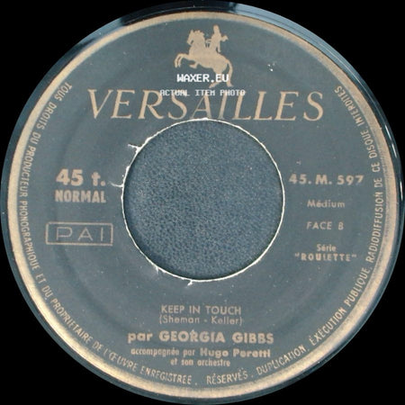 Georgia Gibbs - Keep In Touch / The Hula Hoop Song side A
