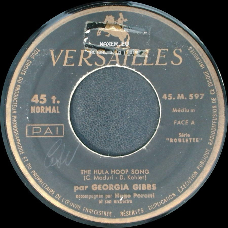 Georgia Gibbs - Keep In Touch / The Hula Hoop Song side B