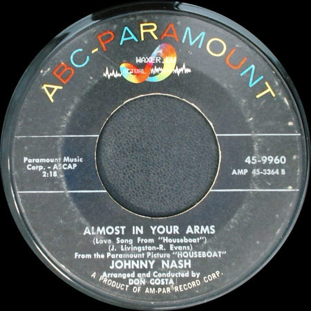 Johnny Nash - Almost In Your Arms / Midnight Moonlight side A