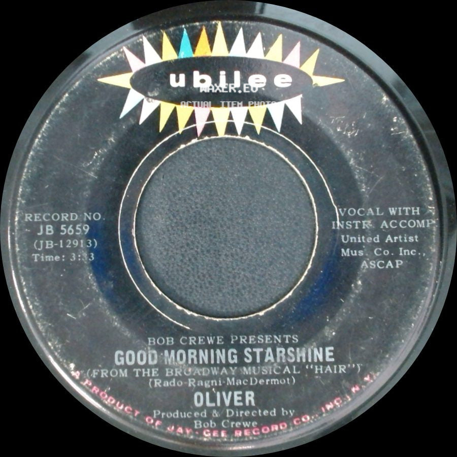 Oliver - Can't You See / Good Morning Starshine side B