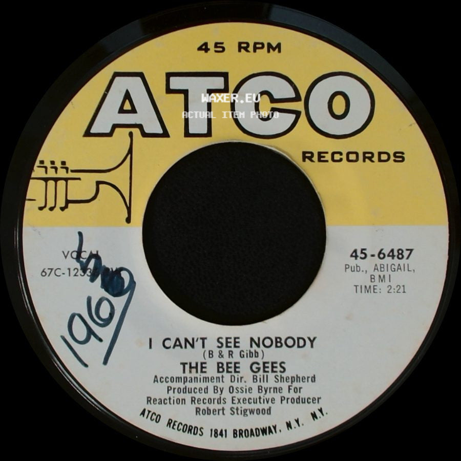 The Bee Gees - I Can't See Nobody / New York Mining Disaster 1941 side A