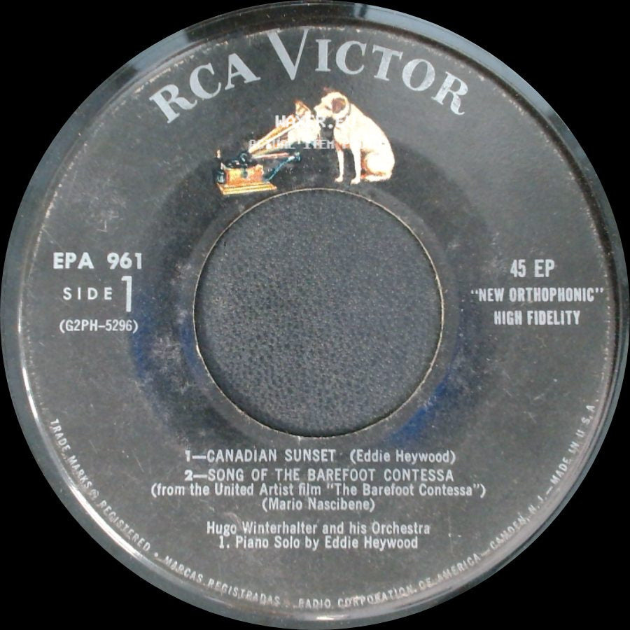 Hugo Winterhalter And His Orchestra - Unknown Title A / Land Of Dreams / Un Grand Amour (A Great Love) side A