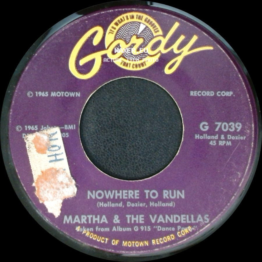Martha & The Vandellas - Nowhere To Run / Motoring side A