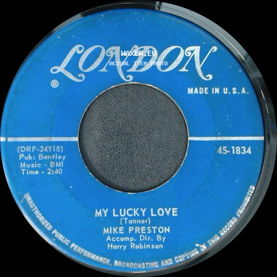 Mike Preston - A House, A Car And A Wedding Ring / My Lucky Love side B