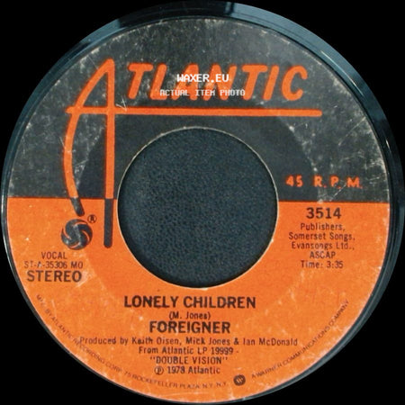 Foreigner - Lonely Children / Double Vision side A