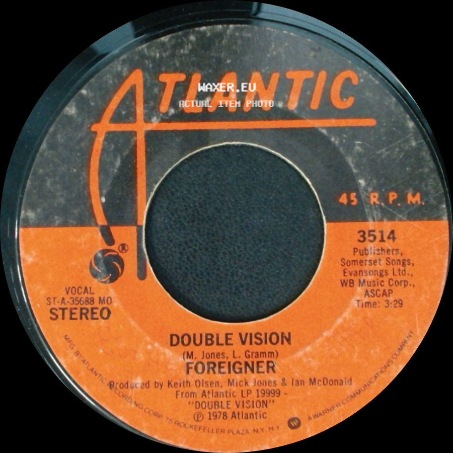 Foreigner - Lonely Children / Double Vision side B