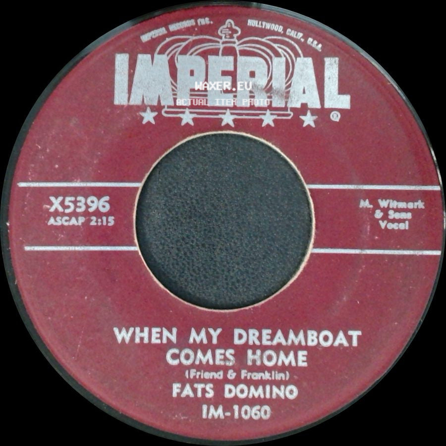 Fats Domino - When My Dreamboat Comes Home / So-Long side A