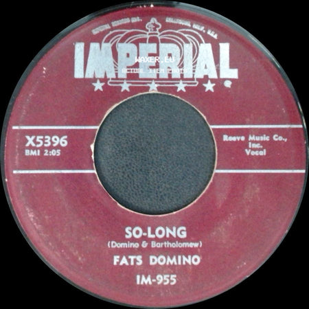 Fats Domino - When My Dreamboat Comes Home / So-Long side B