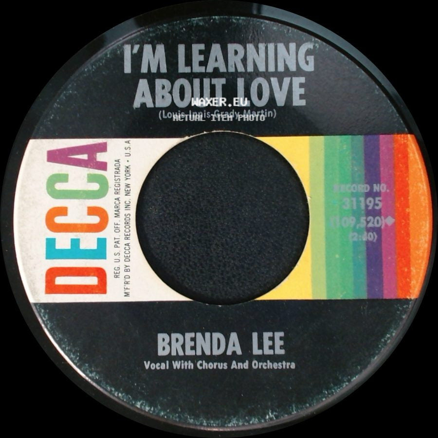 Brenda Lee - I'm Learning About Love / Emotions side A
