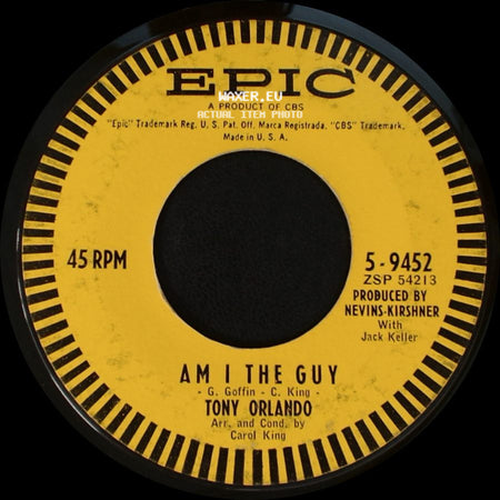 Tony Orlando - Am I The Guy / Bless You side A