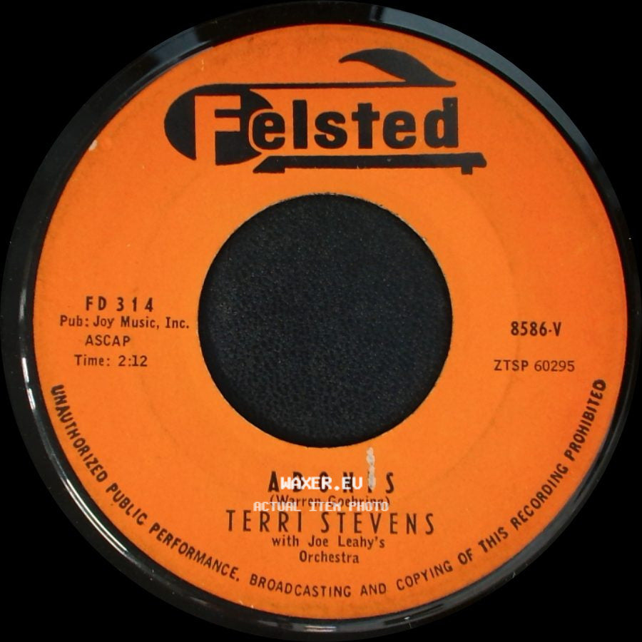 Terri Stevens With Joe Leahy's Orchestra / Terri Stevens - Adonis / Vieni, Vieni side A