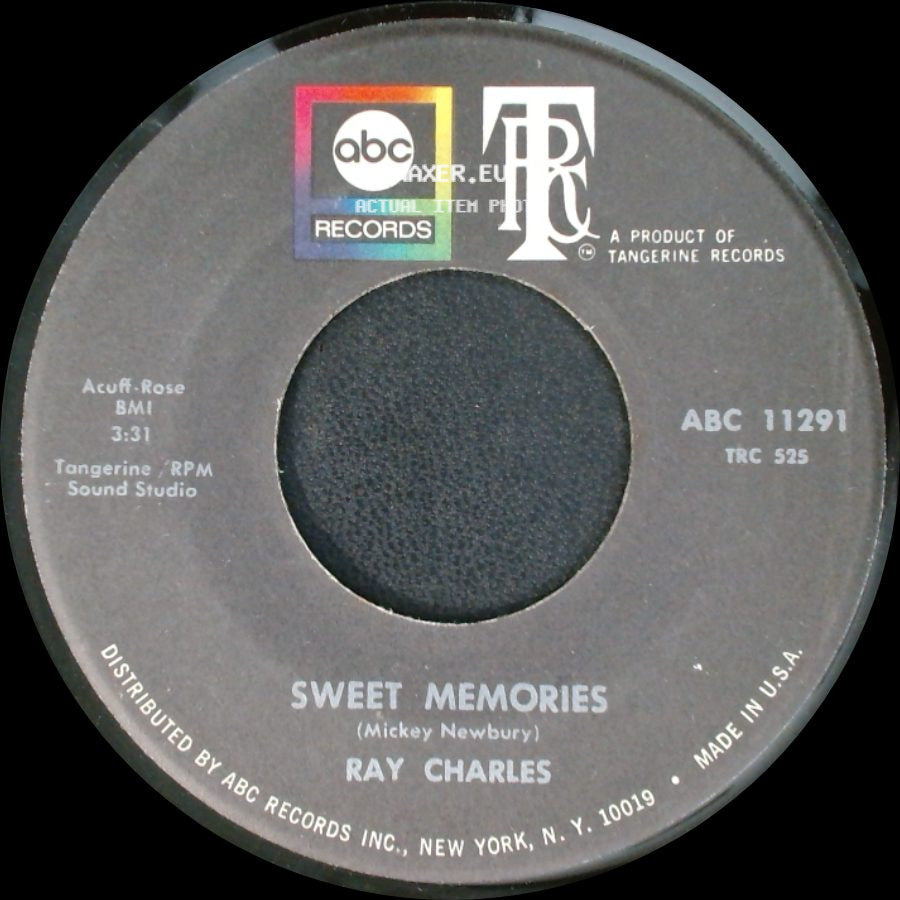 Ray Charles - Sweet Memories / Don't Change On Me side A