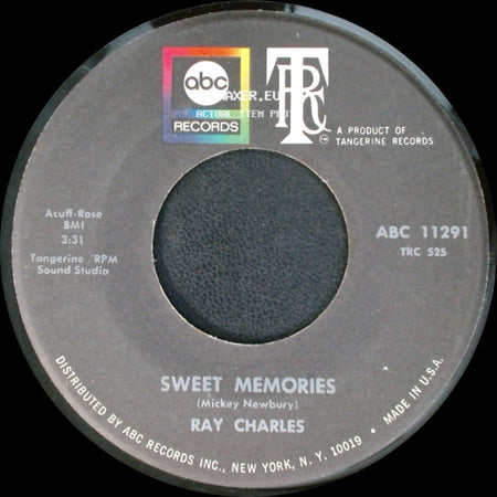 Ray Charles - Sweet Memories / Don't Change On Me side A