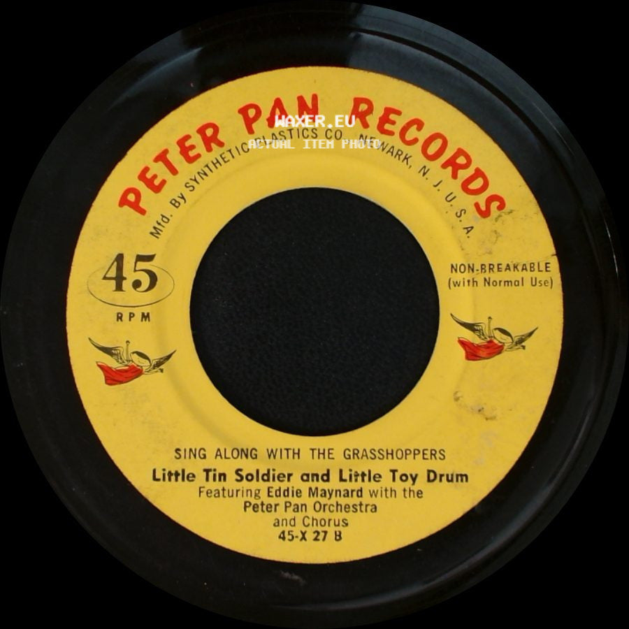Eddie Maynard With The Peter Pan Orchestra And Chorus / Sing Along With The Grasshoppers - Little Tin Soldier And Little Toy Drum / The Chimpmunk Song side A