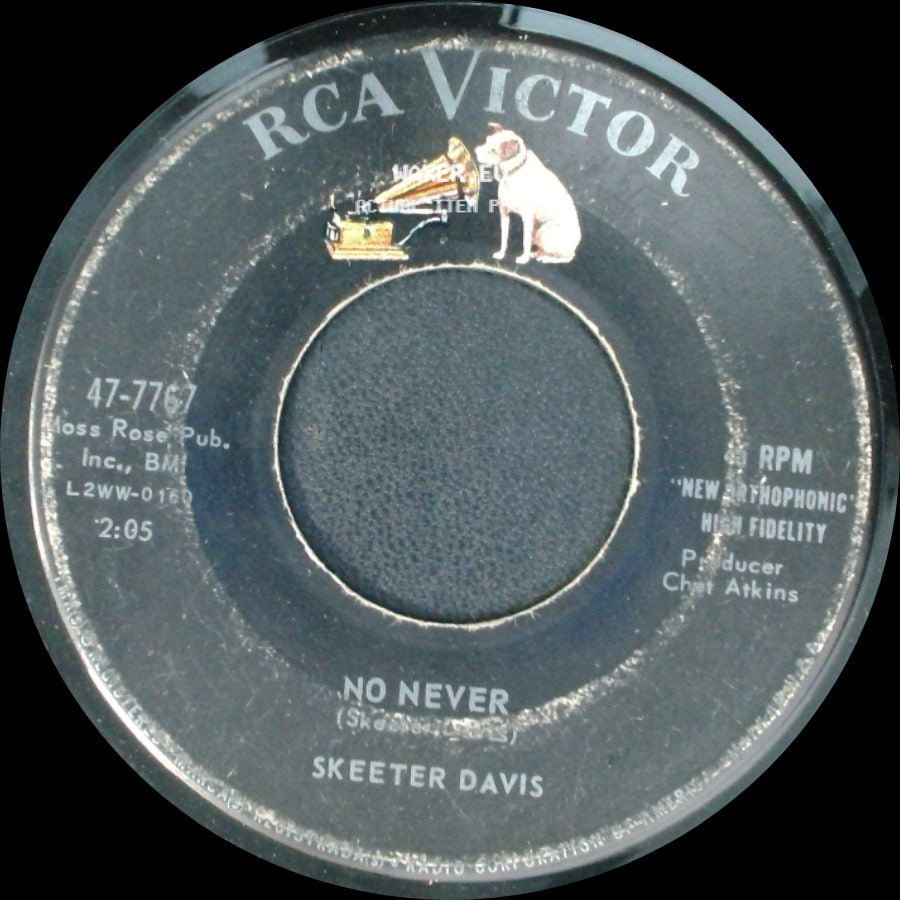 Skeeter Davis - No Never / (I Can't Help You) I'm Falling Too side A