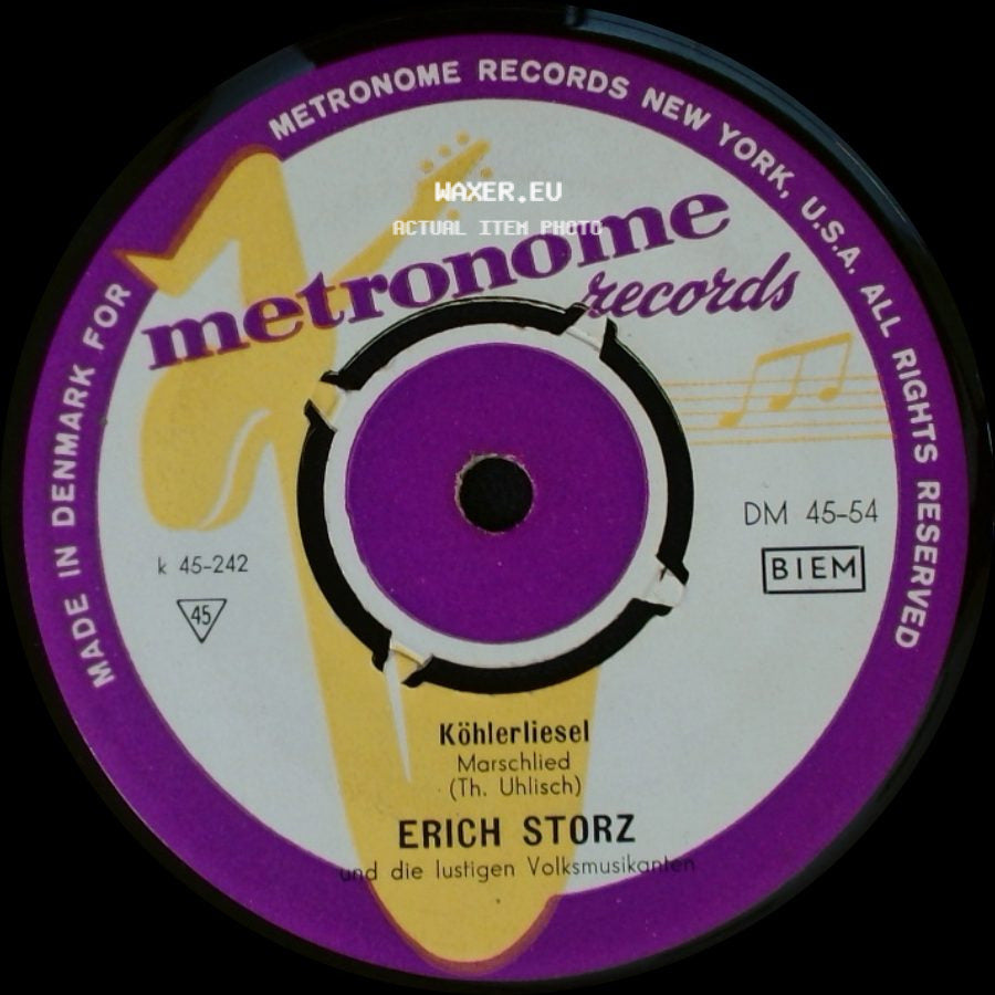 Erich Storz Und Die Lustigen Volksmusikanten - Köhlerliesel Marschlied (Th. Uhlsch) / Meister Specht Marschlied (Westerhausen) side A