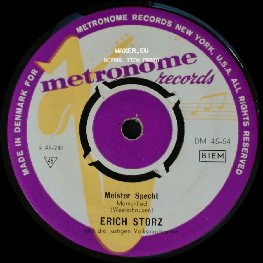Erich Storz Und Die Lustigen Volksmusikanten - Köhlerliesel Marschlied (Th. Uhlsch) / Meister Specht Marschlied (Westerhausen) side B