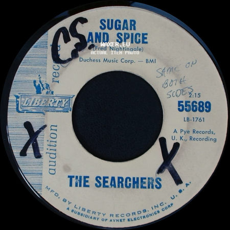 The Searchers - Sugar And Spice / Sugar And Spice side A