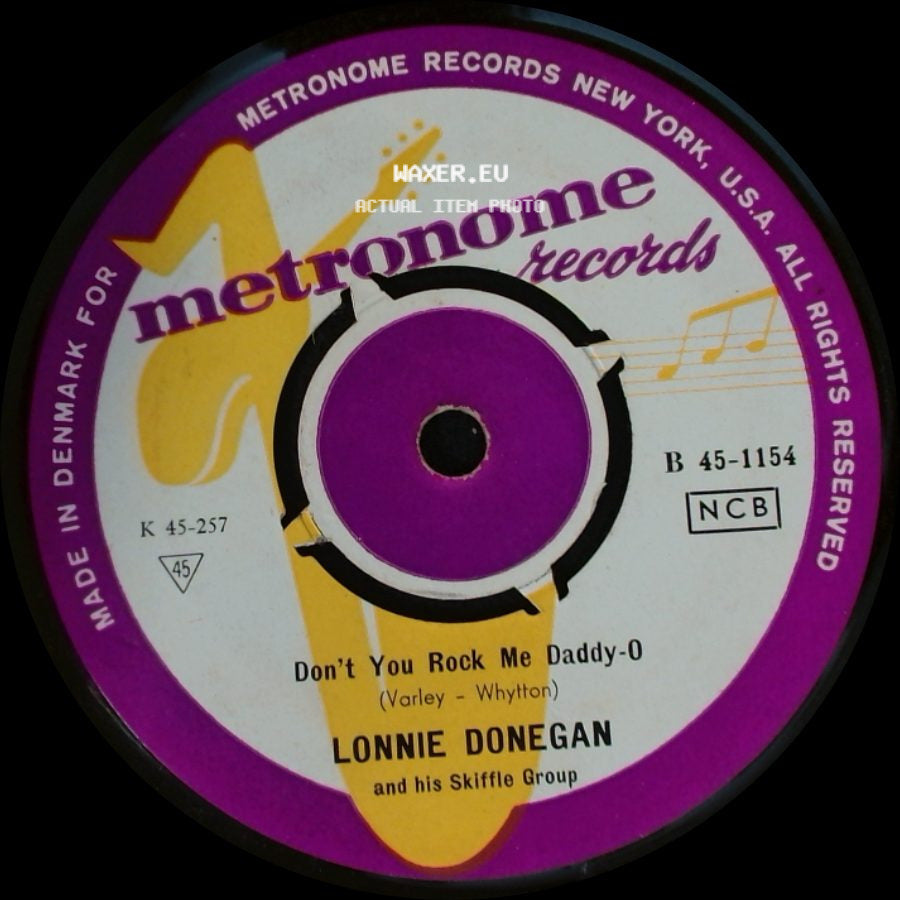 Lonnie Donegan And His Skiffle Group - Cumberland Gap / Don't You Rock Me Daddy-O side B