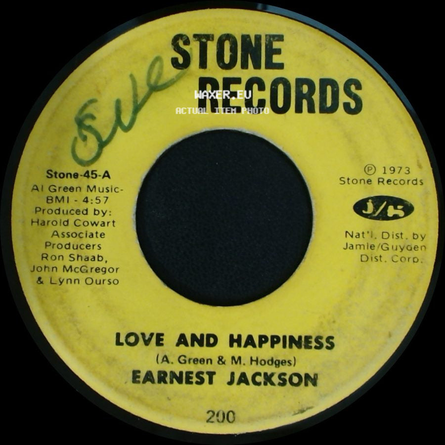 Earnest Jackson - Love And Happiness / Hogwash side A