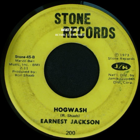 Earnest Jackson - Love And Happiness / Hogwash side B