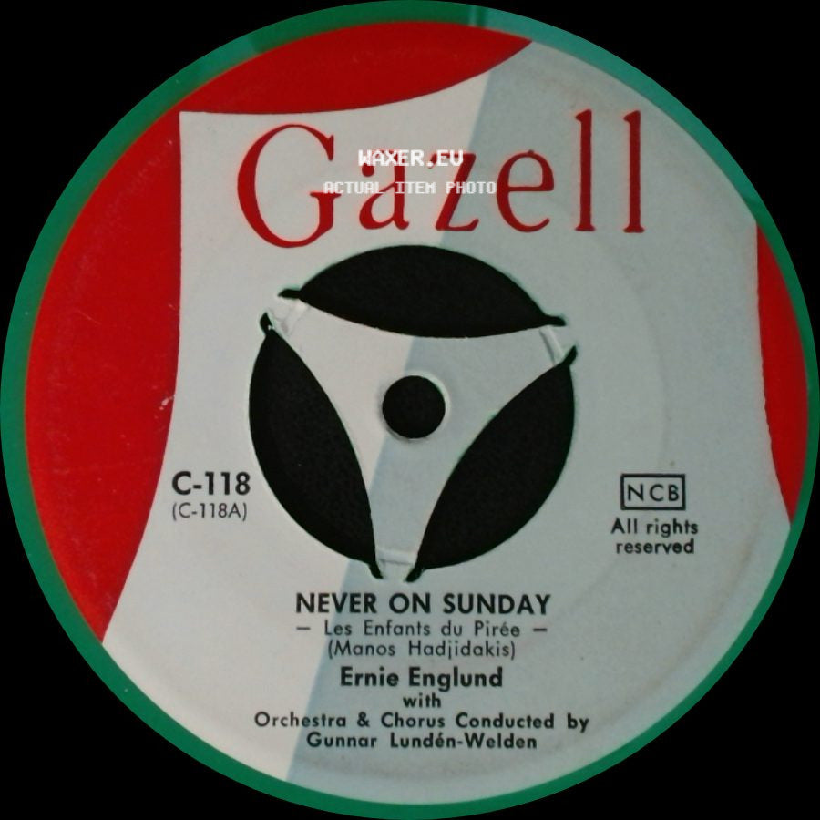 Ernie Englund - Greensleeves / Never On Sunday side B