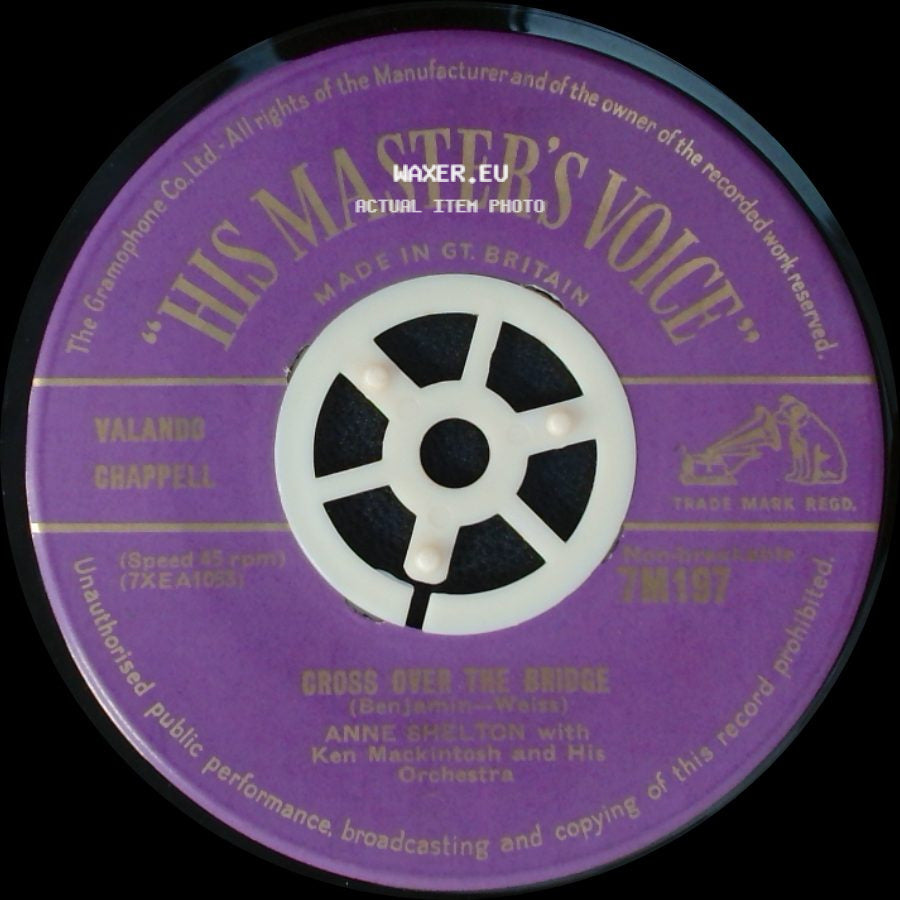 Anne Shelton With Ken Mackintosh And His Orchestra - Oh Baby Mine / I Get So Lonely / Cross Over The Bridge side B