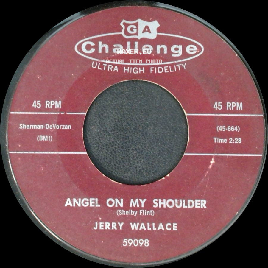 Jerry Wallace - Angel On My Shoulder / There She Goes side A